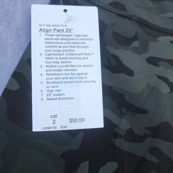 Lululemon Align Pant 25” - Picture 4 of 4